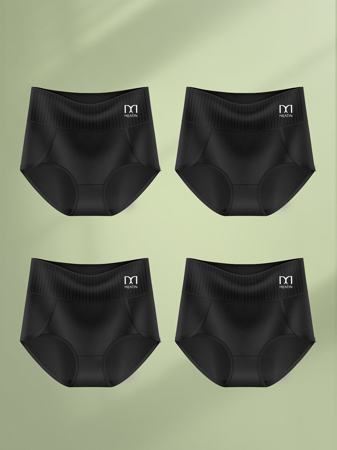 Shaplex - 6-Pack Andas & Bekväma Höga Midjetrosor Med Magstöd