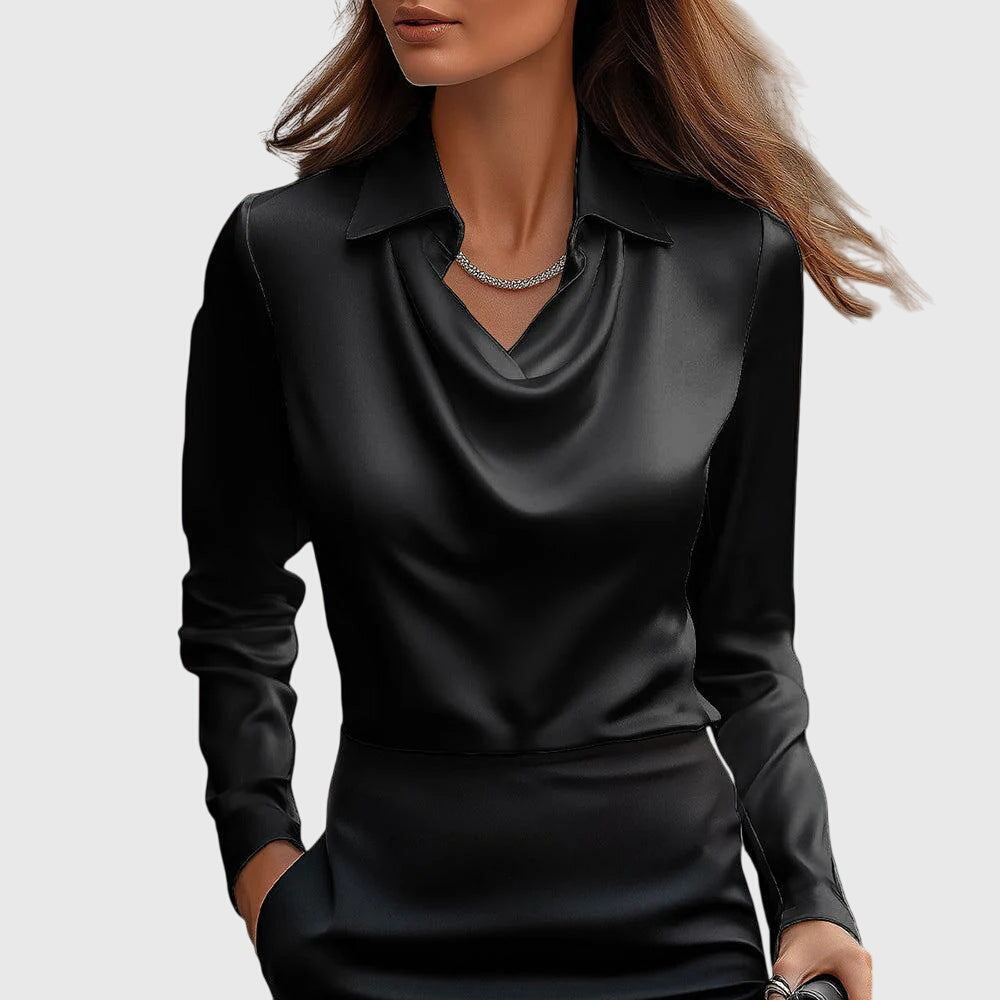 Brooklyn – Elegant Blus Med Satineffekt