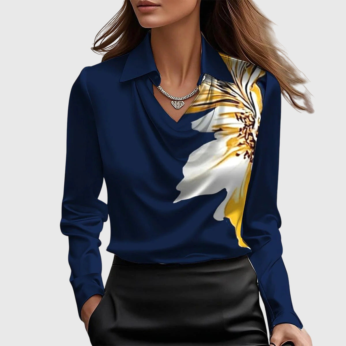 Brooklyn – Elegant Blus Med Satineffekt