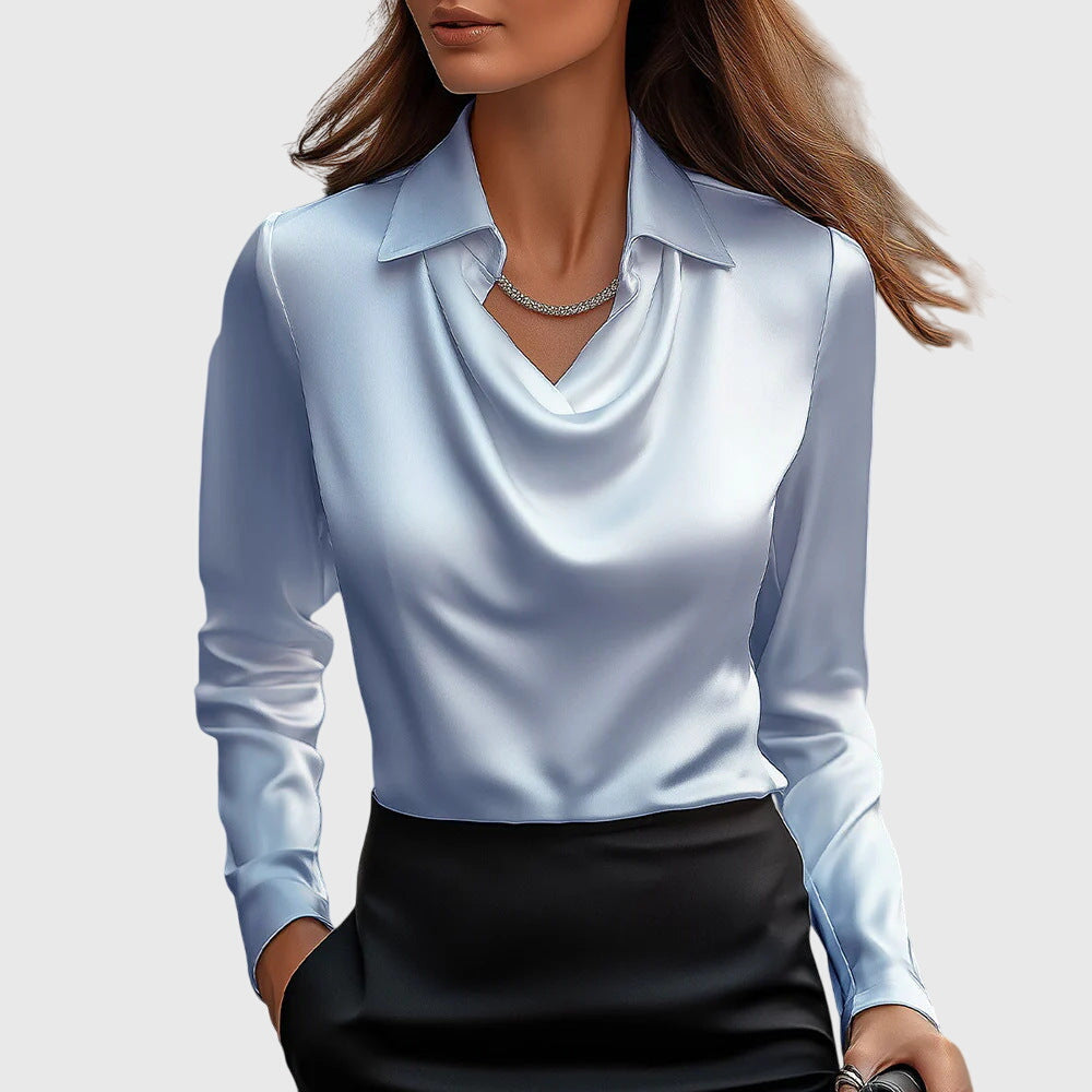 Brooklyn – Elegant Blus Med Satineffekt