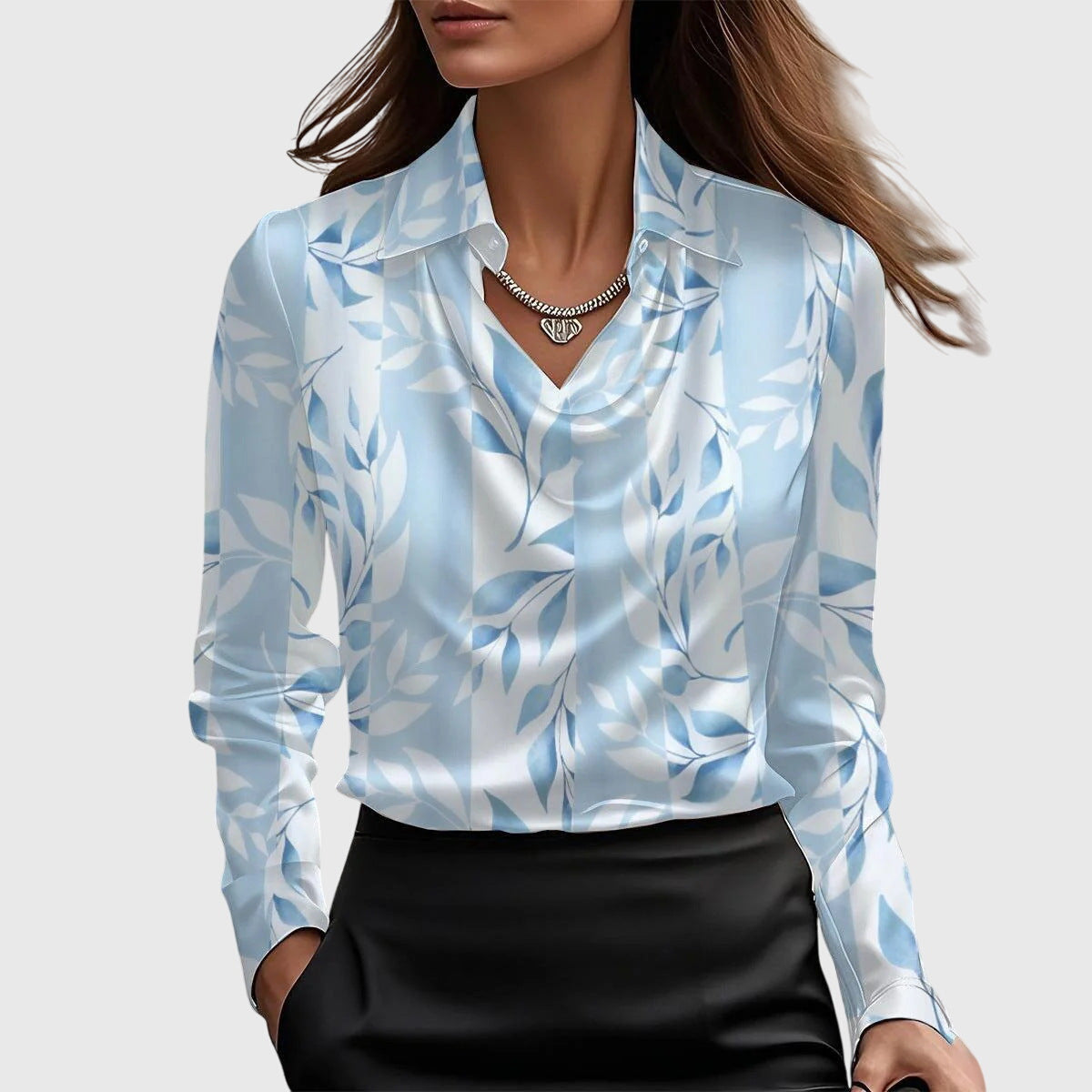 Brooklyn – Elegant Blus Med Satineffekt