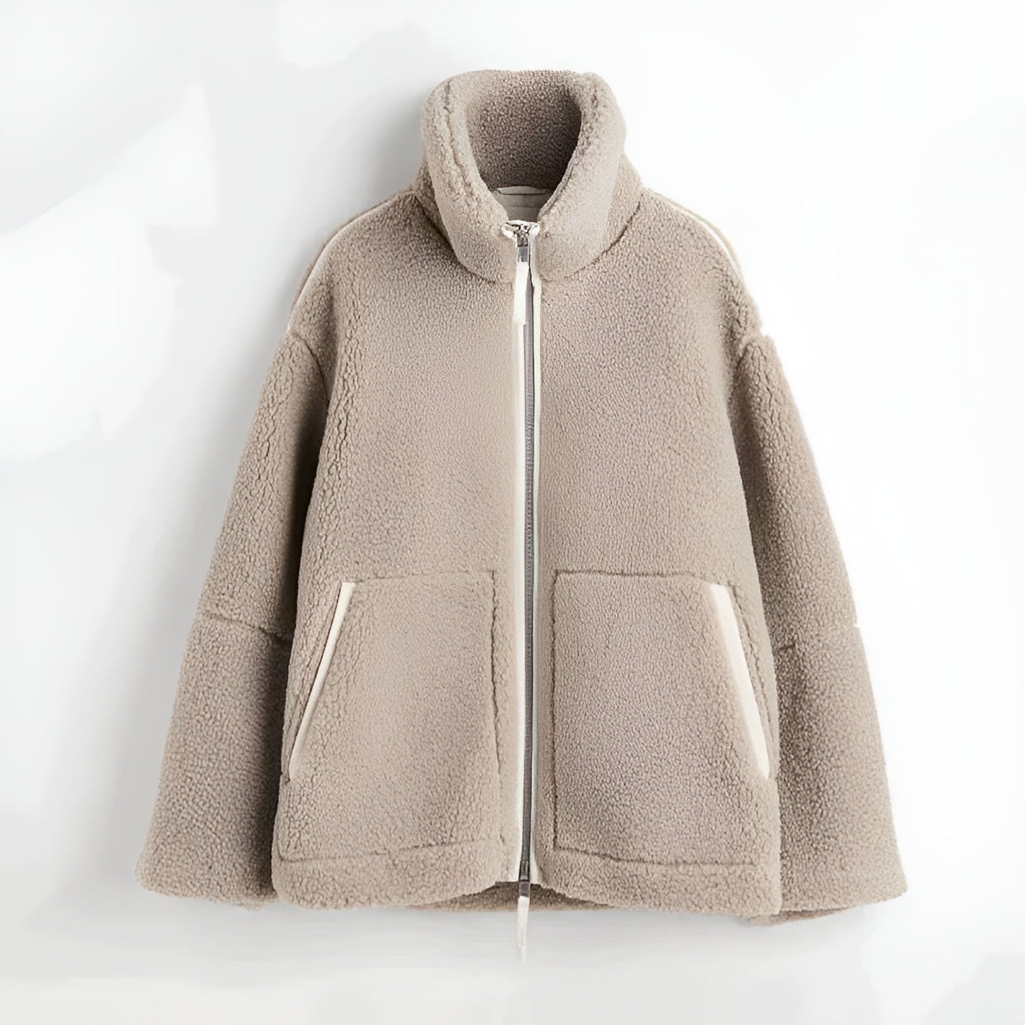 Sophie™ - Luxe Teddy jacka med dragkedja