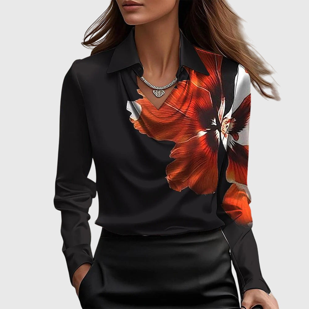 Brooklyn – Elegant Blus Med Satineffekt